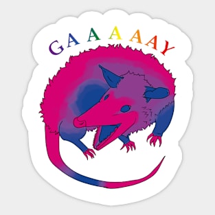 Bisexual Pride Possum Sticker